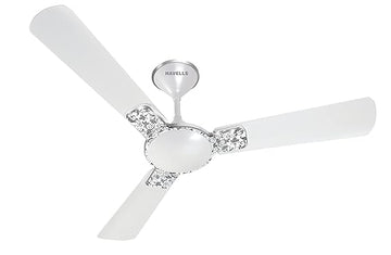 Havells Entticer Art ES 1400mm Pearl White Chrome Ceiling Fan